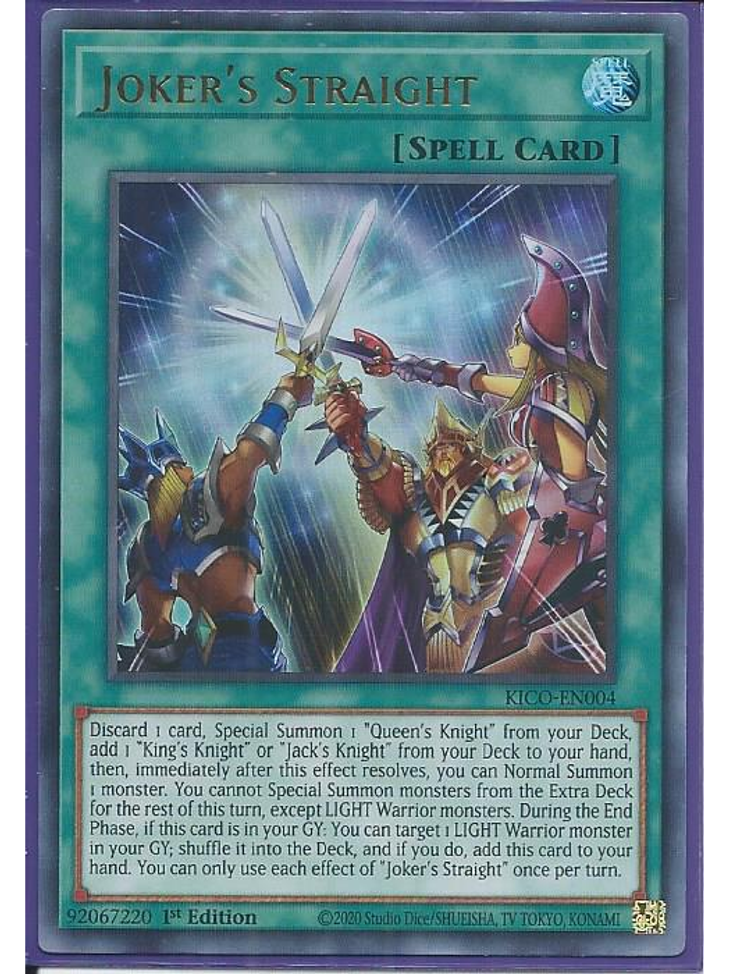 Joker's Straight - KICO-EN004 - Collector's Rare 1st Edition 1