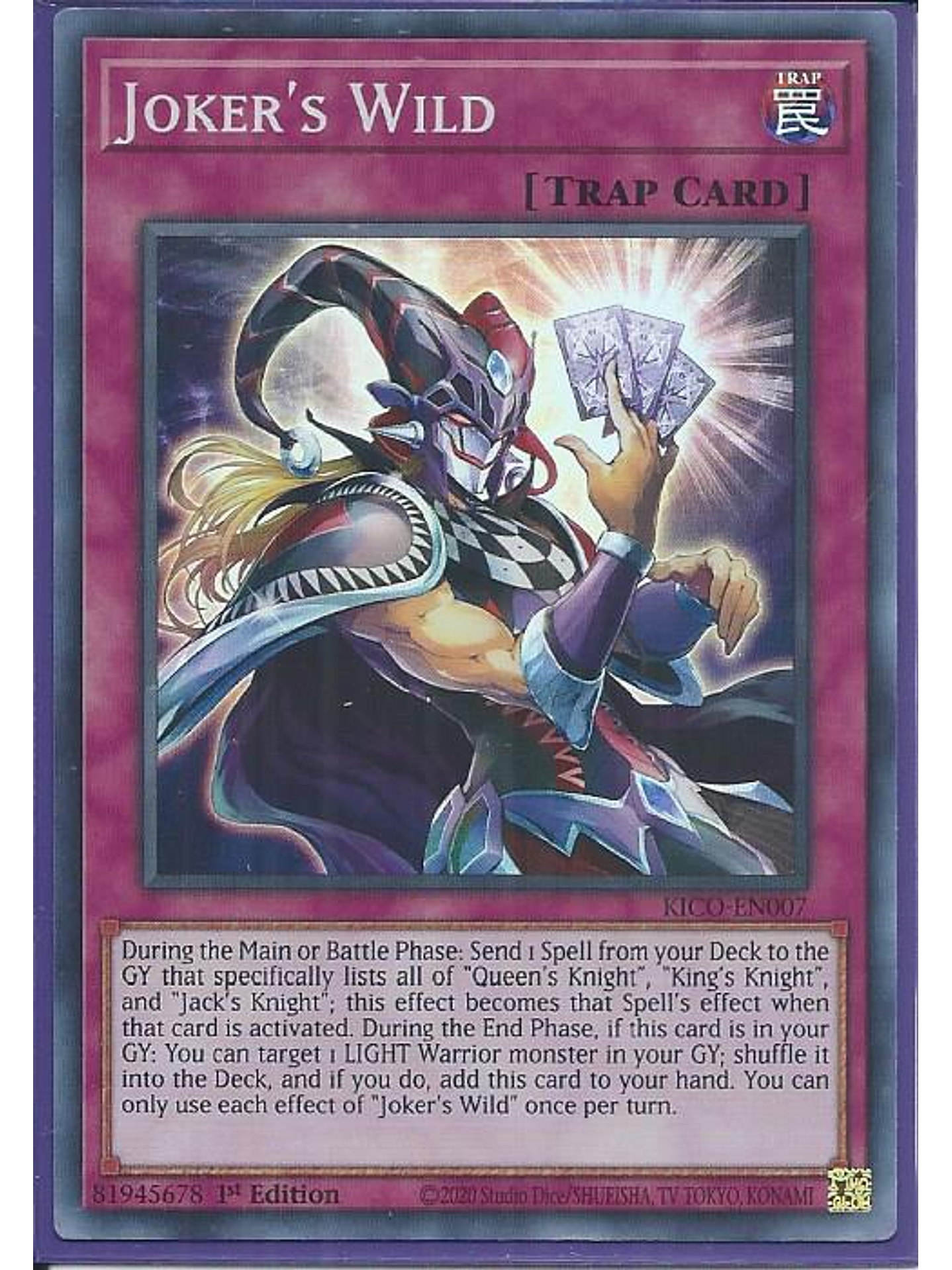 Joker's Wild - KICO-EN007 - Super Rare 1st Edition 1