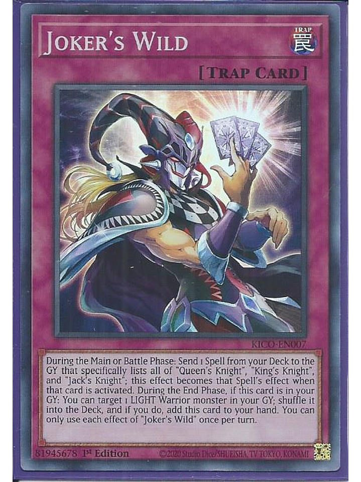 Joker's Wild - KICO-EN007 - Super Rare 1st Edition 1