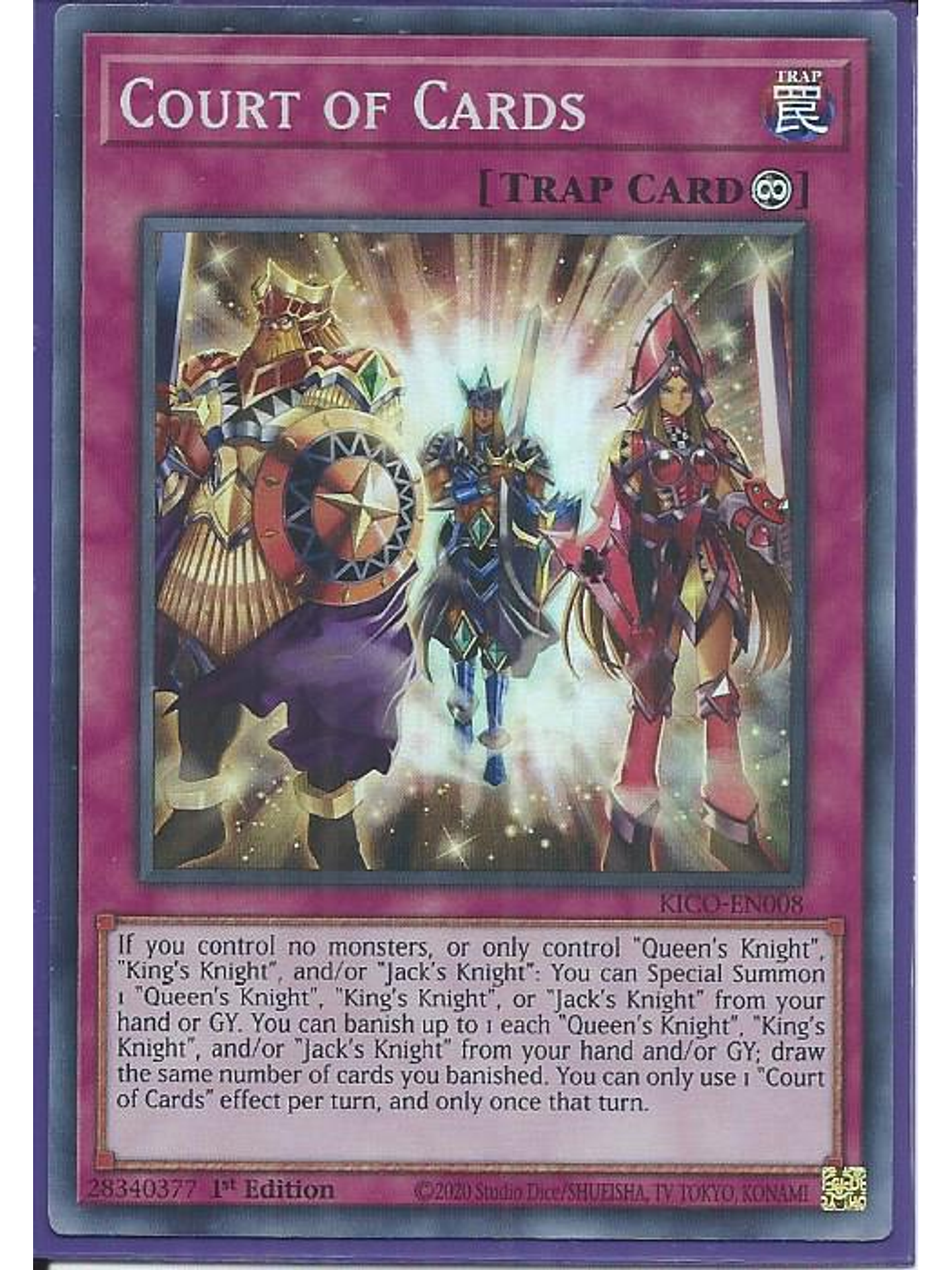 Court of Cards - KICO-EN008 - Super Rare 1st Edition 1