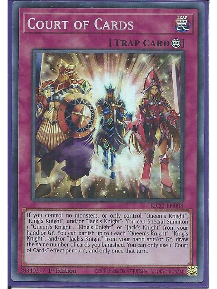 Court of Cards - KICO-EN008 - Super Rare 1st Edition 1
