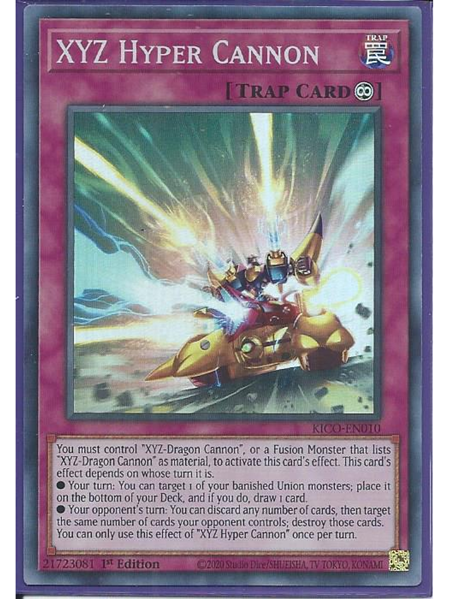 XYZ Hyper Cannon - KICO-EN010 - Super Rare 1st Edition 1