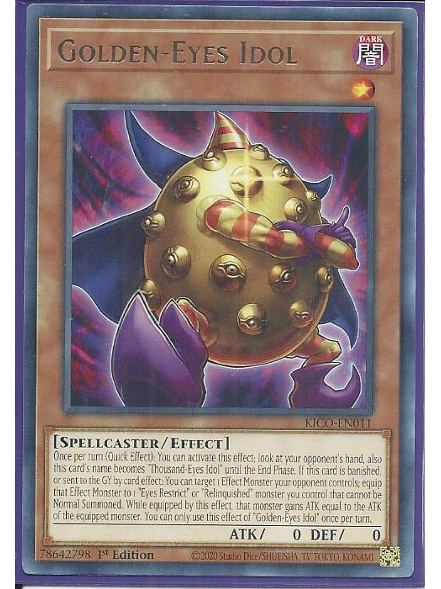 Golden-Eyes Idol - KICO-EN011 - Rare 1st Edition 1