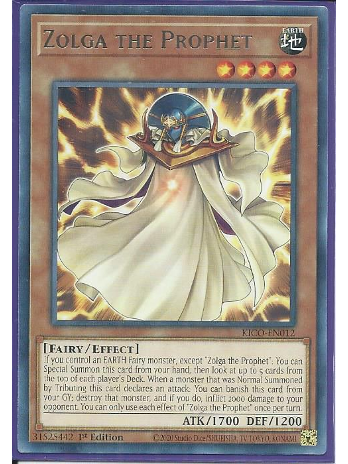 Zolga the Prophet - KICO-EN012 - Rare 1st Edition 1