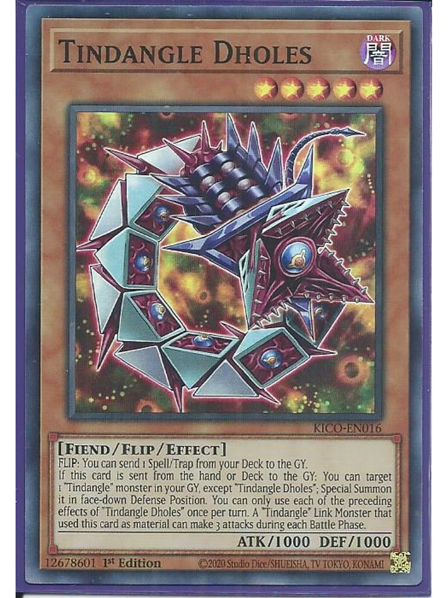 Tindangle Dholes - KICO-EN016 - Super Rare 1st Edition 1