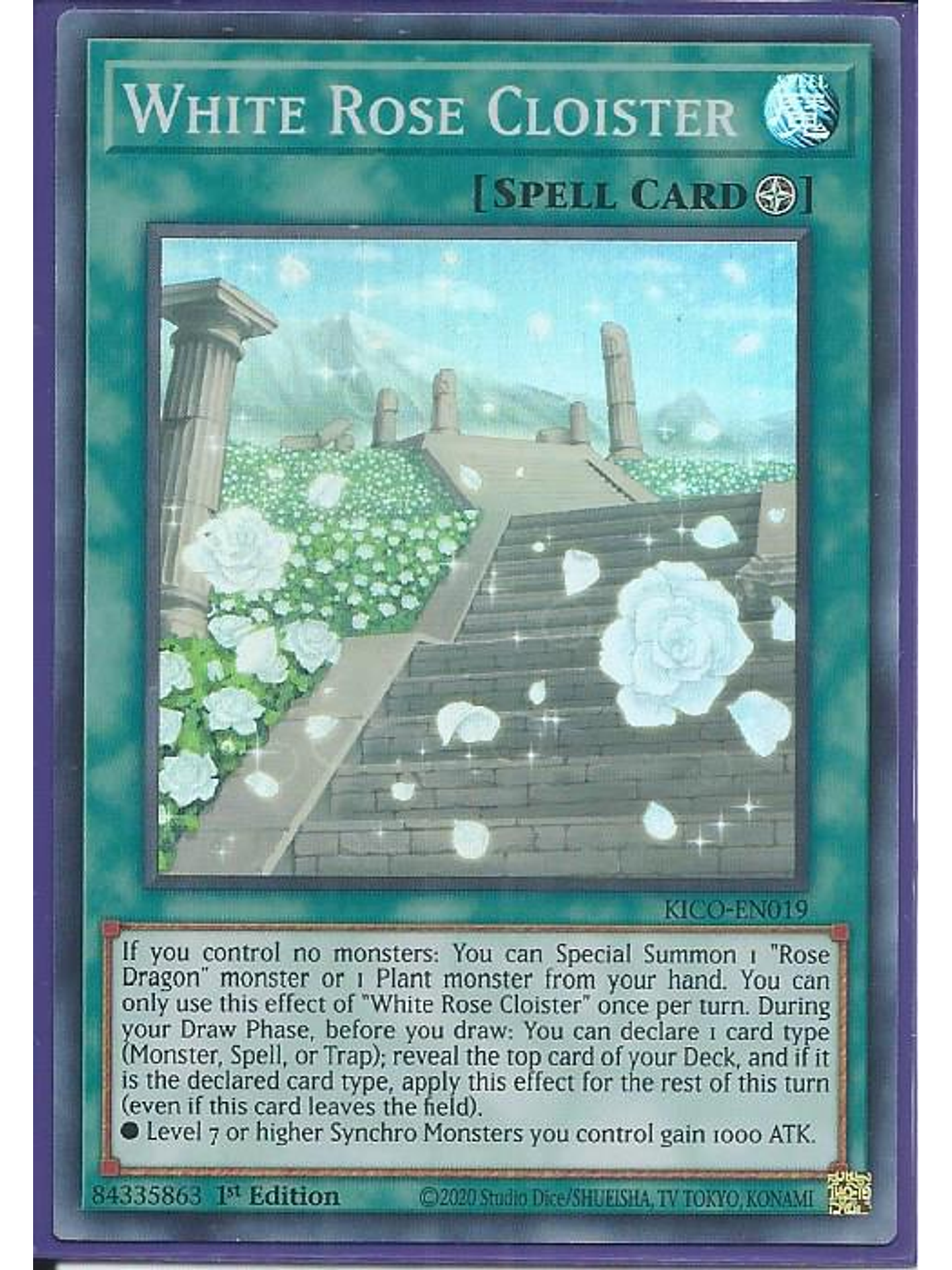 White Rose Cloister - KICO-EN019 - Super Rare 1st Edition 1