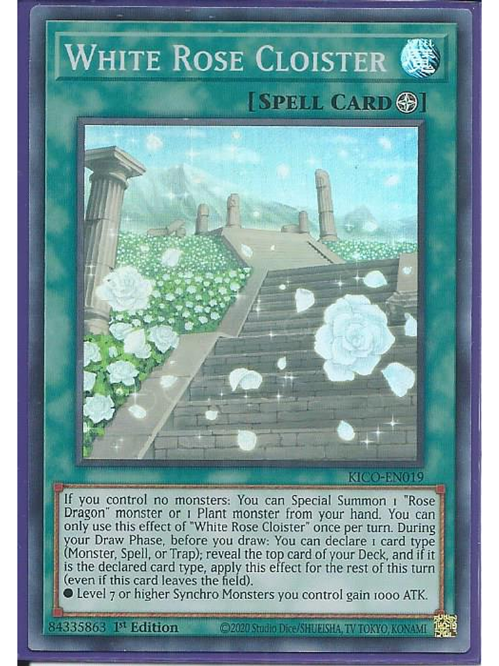 White Rose Cloister - KICO-EN019 - Super Rare 1st Edition 1