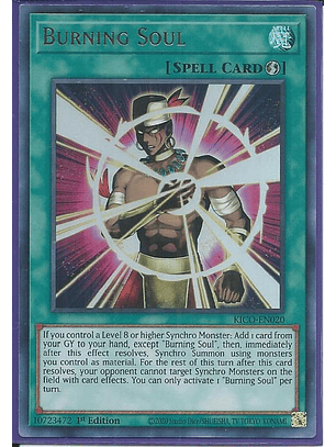 Burning Soul - KICO-EN020 - Ultra Rare 1st Edition