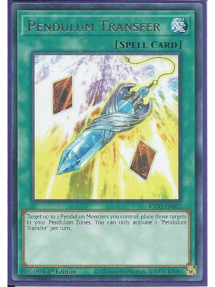 Pendulum Transfer - KICO-EN022 - Rare 1st Edition 1