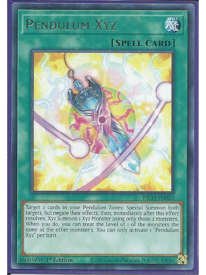 Pendulum Xyz - KICO-EN023 - Rare 1st Edition 1