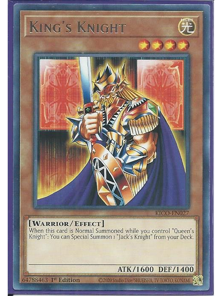 King's Knight - KICO-EN027 - Collector's Rare 1st Edition 1