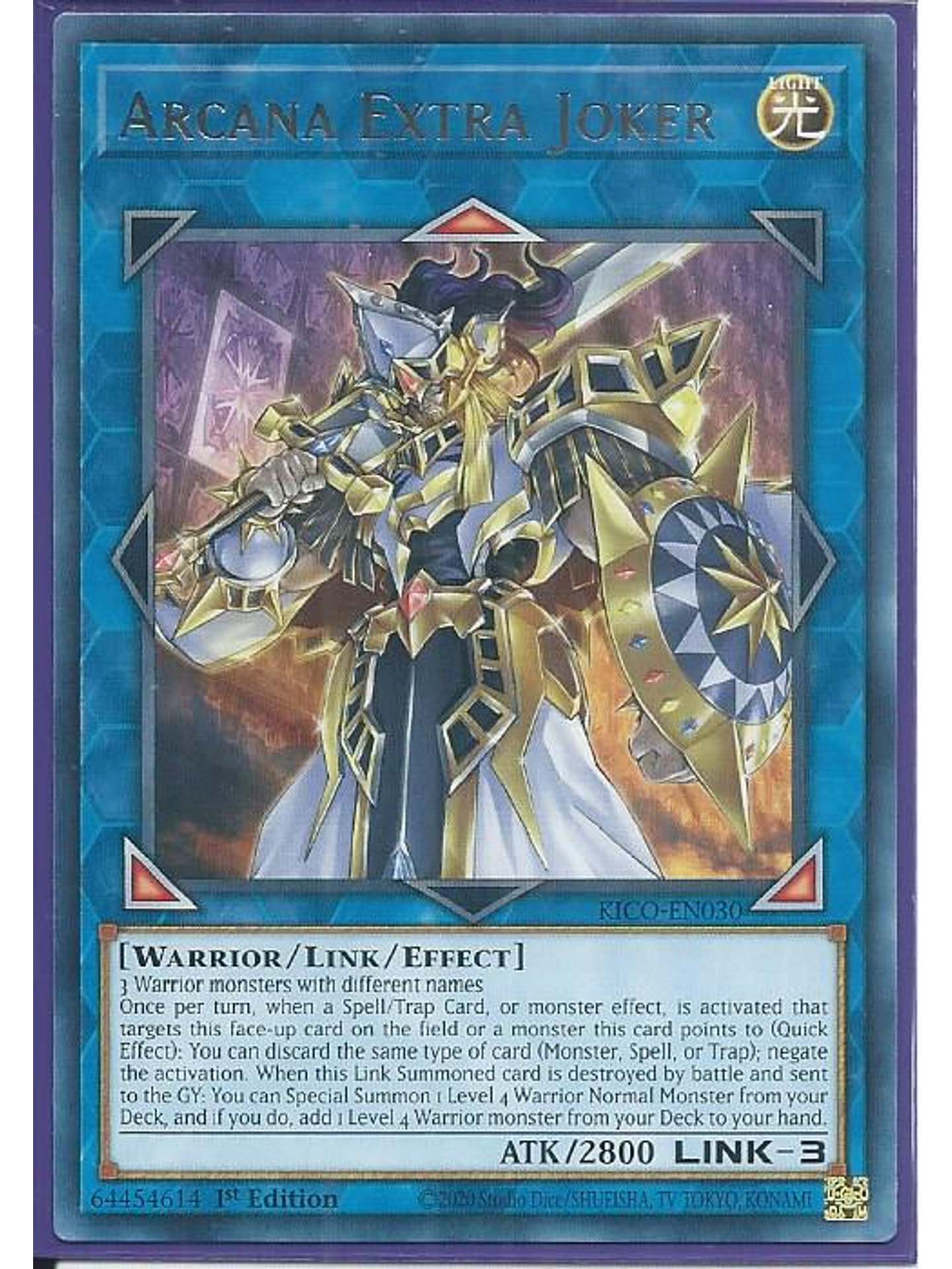 Arcana Extra Joker - KICO-EN030 - Rare 1st Edition 1