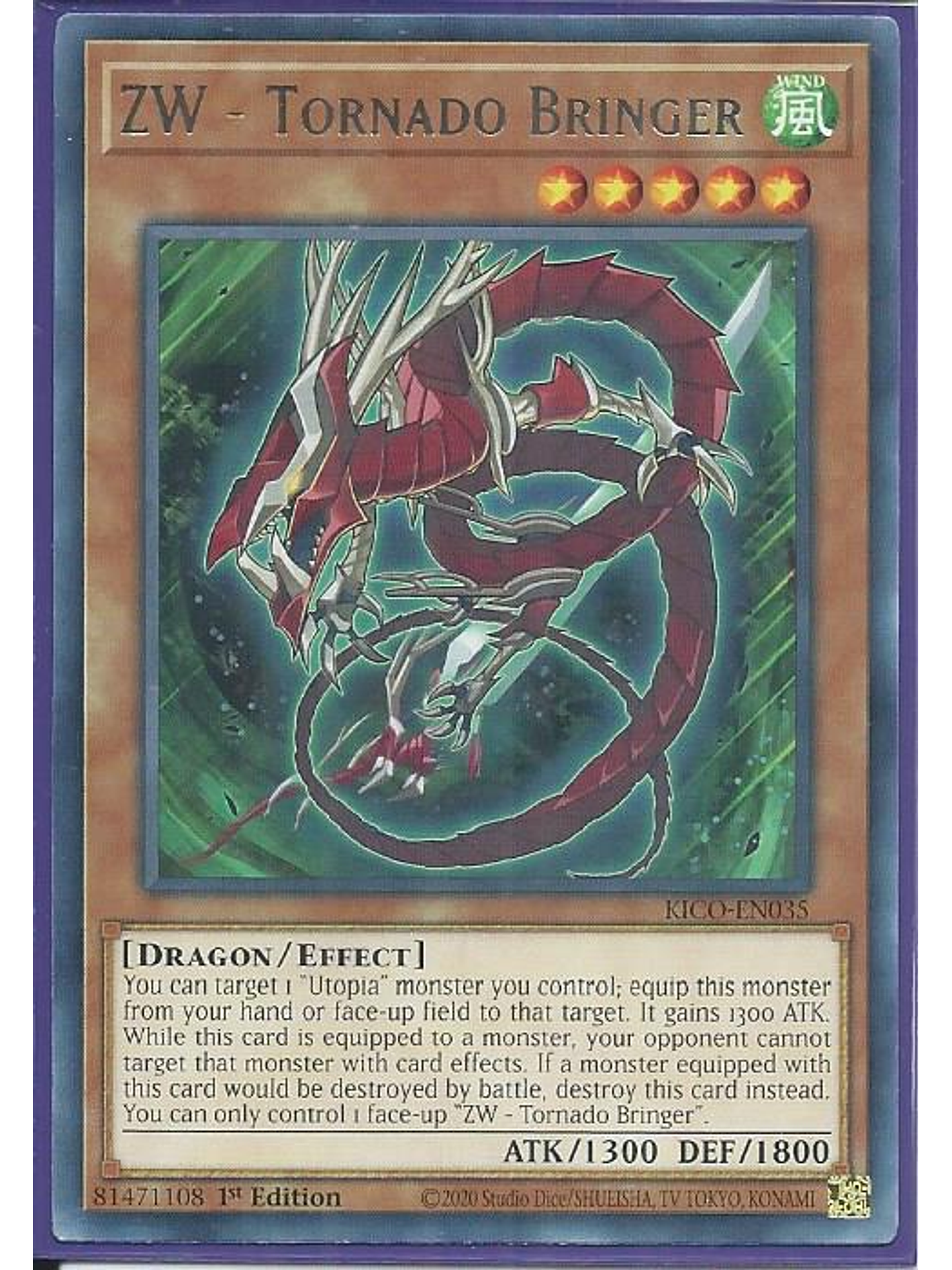 ZW - Tornado Bringer - KICO-EN035 - Rare 1st Edition 1