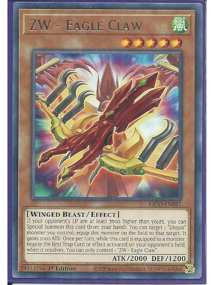 ZW - Eagle Claw - KICO-EN037 - Rare 1st Edition 1