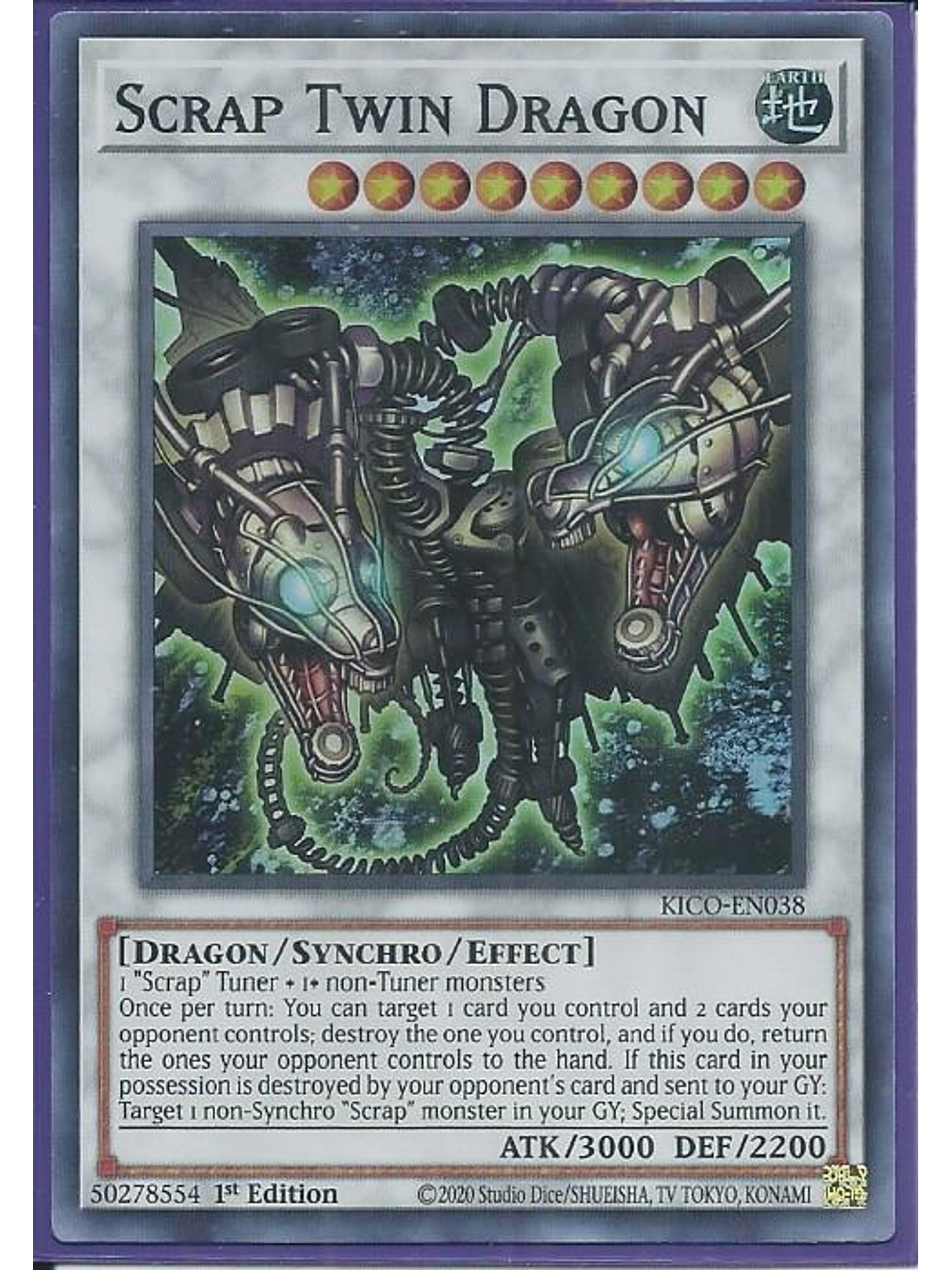 Scrap Twin Dragon - KICO-EN038 - Super Rare 1st Edition 1