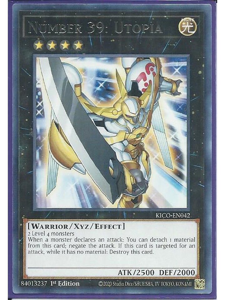 Number 39: Utopia - KICO-EN042 - Rare 1st Edition 1