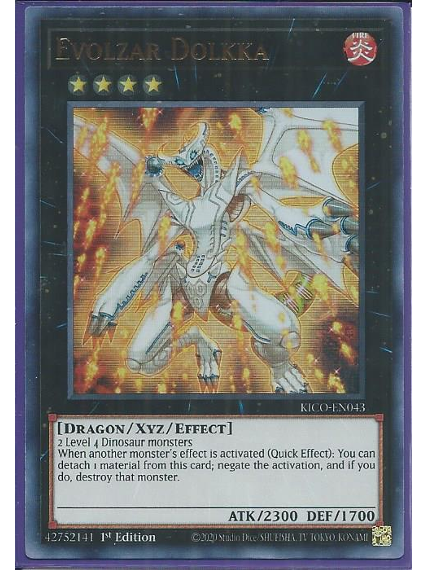 Evolzar Dolkka - KICO-EN043 - Ultra Rare 1st Edition 1
