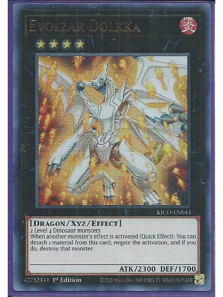 Evolzar Dolkka - KICO-EN043 - Ultra Rare 1st Edition 1