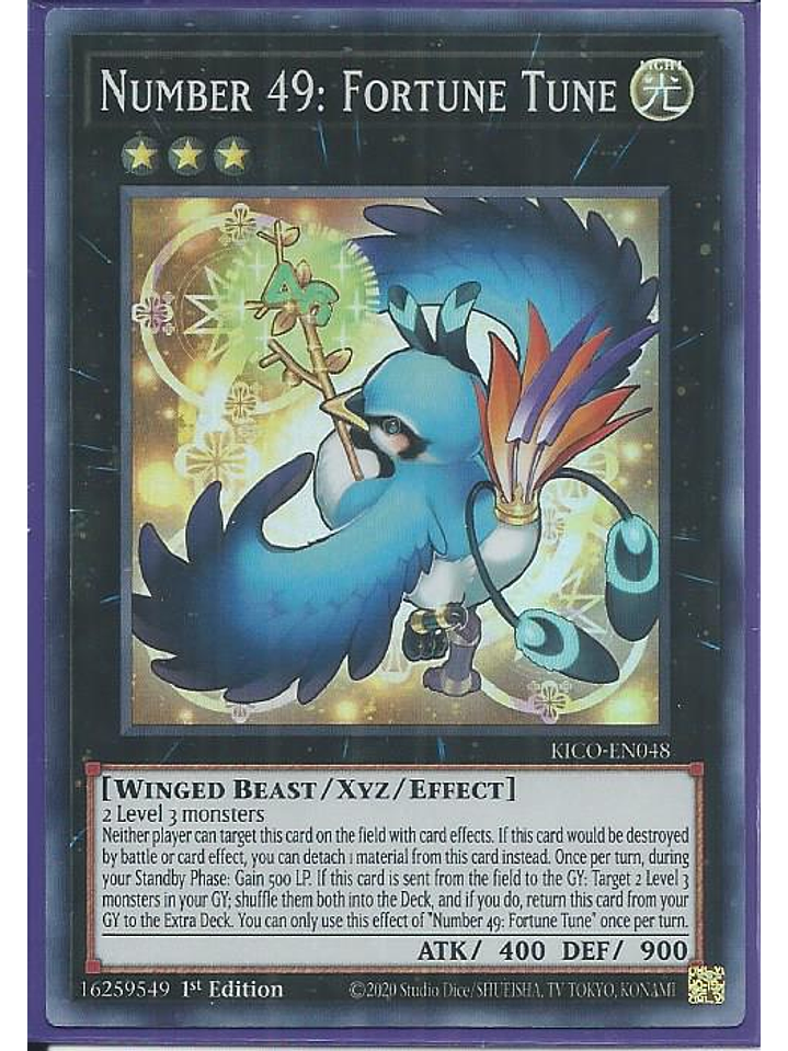Number 49: Fortune Tune - KICO-EN048 - Super Rare 1st Edition 1