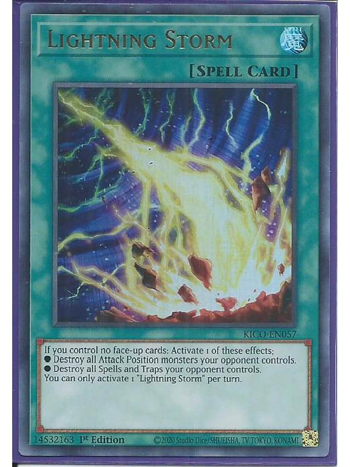 Lightning Storm - KICO-EN057 - Collector's Rare 1st Edition 1