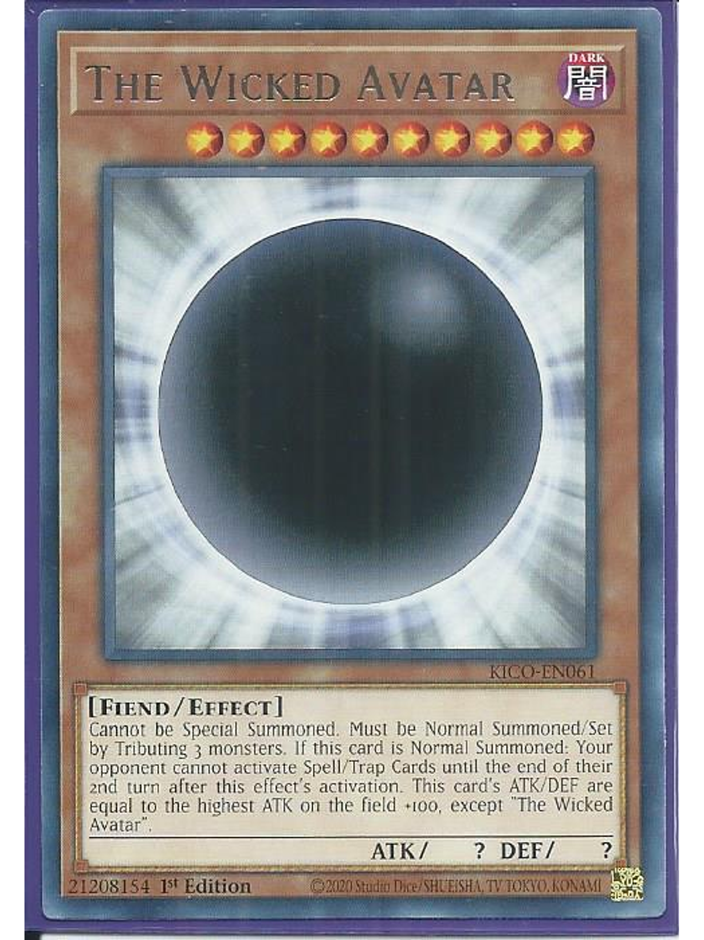 The Wicked Avatar - KICO-EN061 - Rare 1st Edition 1