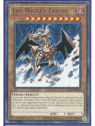 The Wicked Eraser - KICO-EN062 - Rare 1st Edition