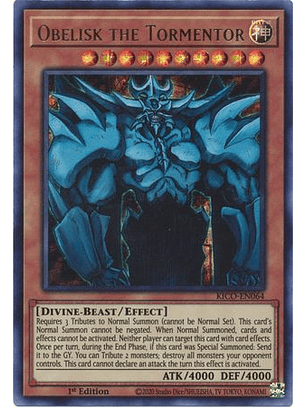 Obelisk the Tormentor - KICO-EN064 - Pharaoh Ultra Rare 1st Edition