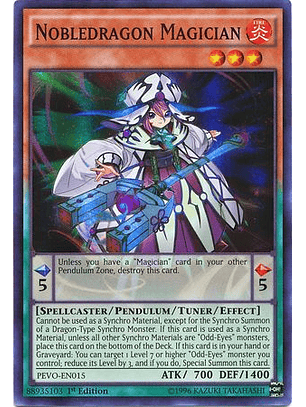 Nobledragon Magician - PEVO-EN015 - Super Rare 1st Edition