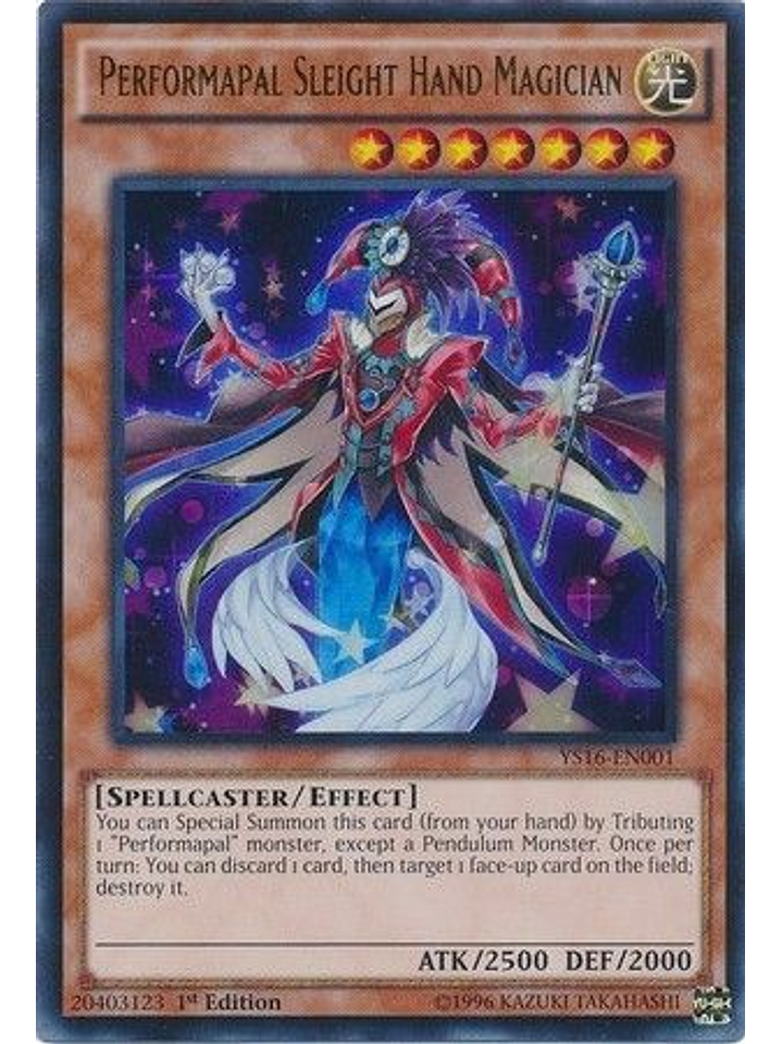 Performapal Sleight Hand Magician - YS16-EN001 - Ultra Rare 1st Edition 1