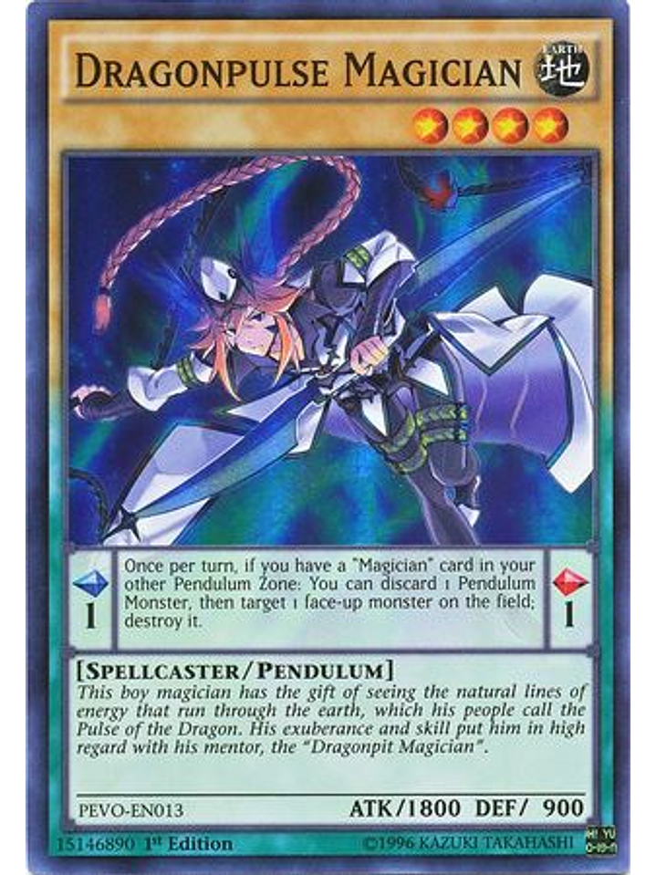 Dragonpulse Magician - PEVO-EN013 - Super Rare 1st Edition 1