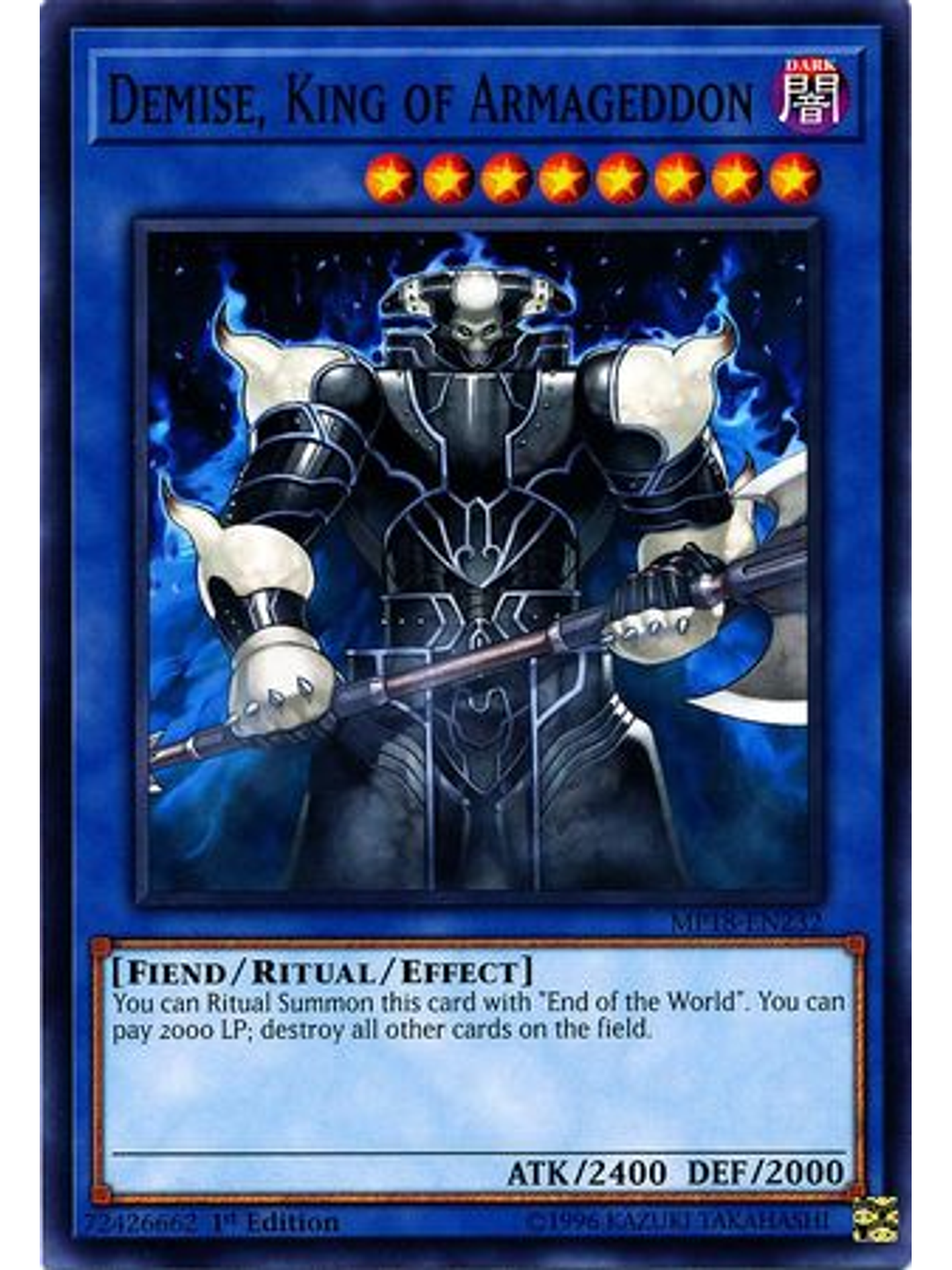 Demise, King of Armageddon - MP18-EN232 - Common 1st Edition 1