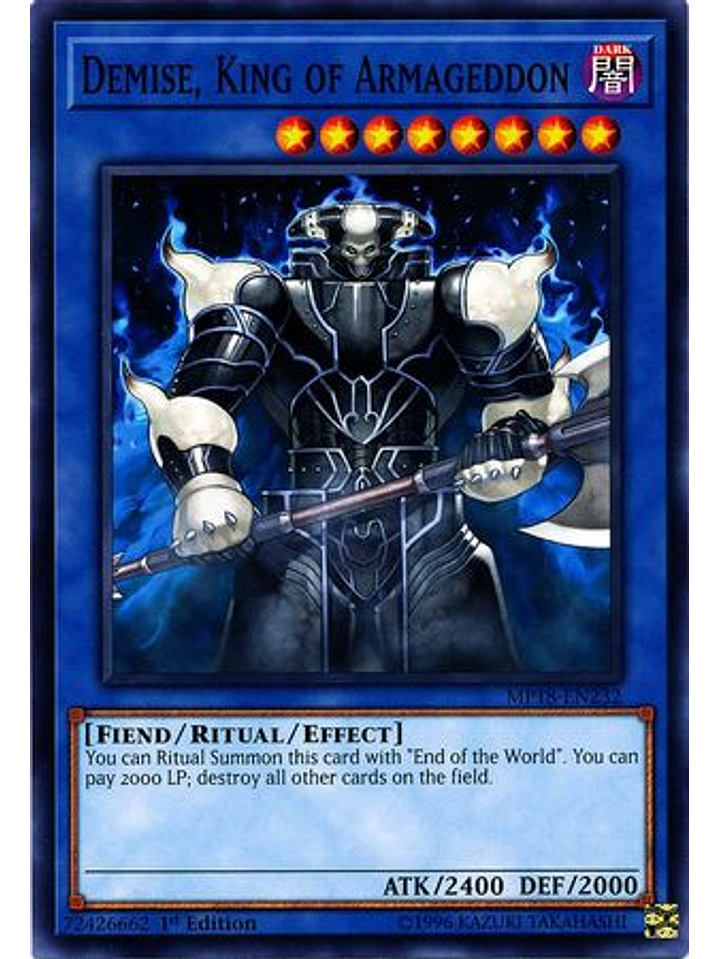 Demise, King of Armageddon - MP18-EN232 - Common 1st Edition 1