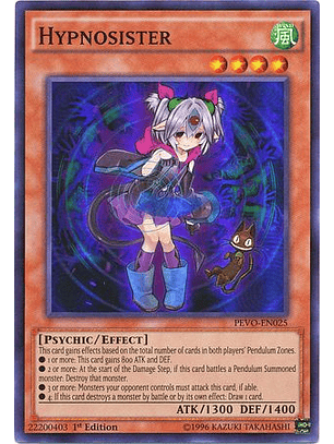 Hypnosister - pevo-en025 - Super Rare 1st Edition