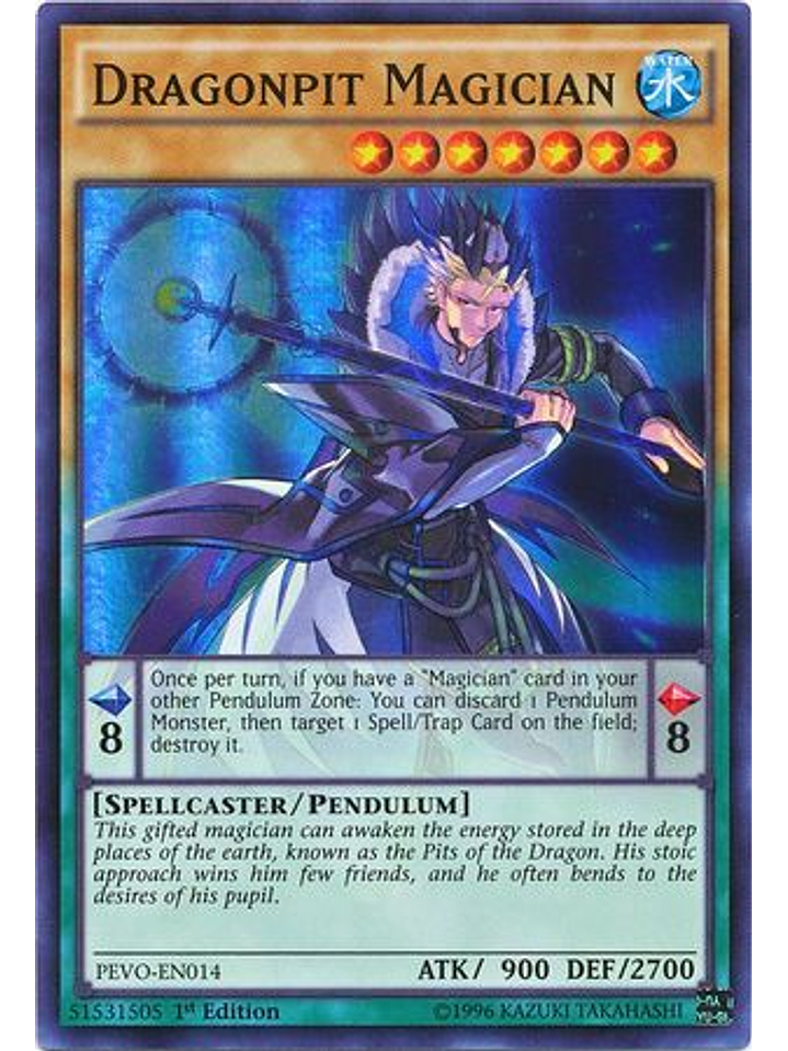 Dragonpit Magician - PEVO-EN014 - Super Rare 1st Edition 1