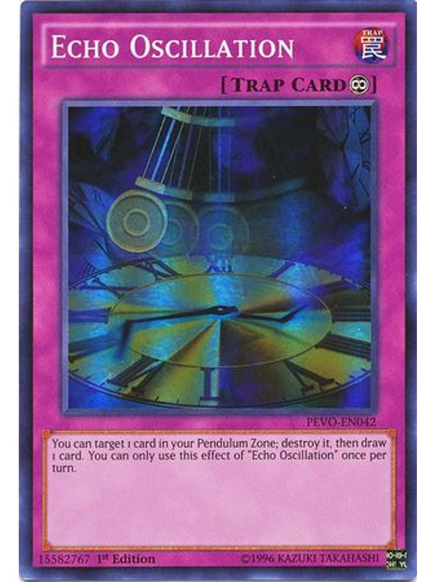 Echo Oscillation - PEVO-EN042 - Super Rare 1st Edition 1