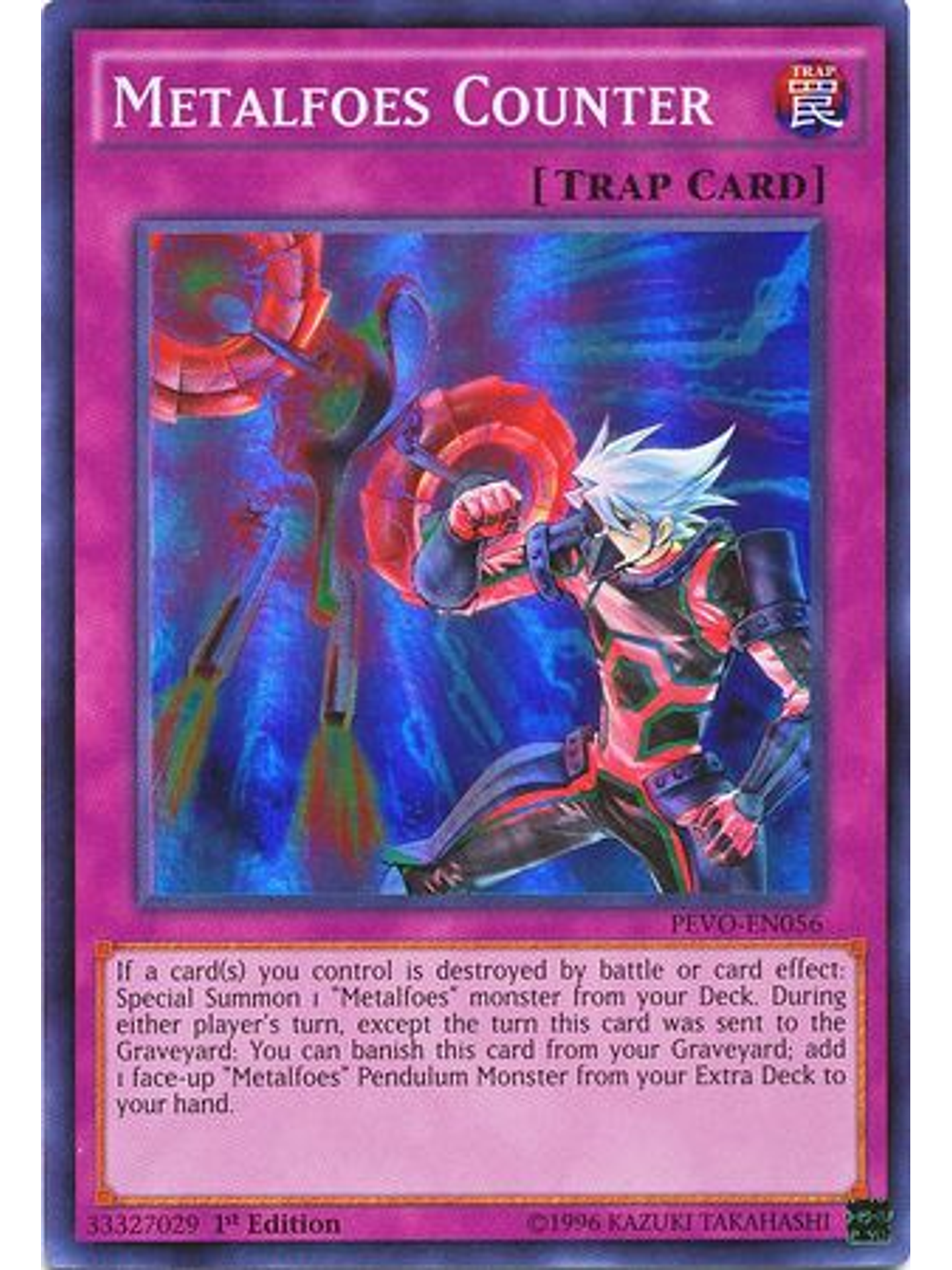 Metalfoes Counter - PEVO-EN056 - Super Rare 1st Edition 1