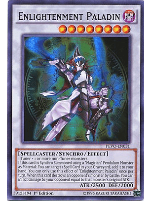 Enlightenment Paladin - PEVO-EN031 - Super Rare 1st Edition