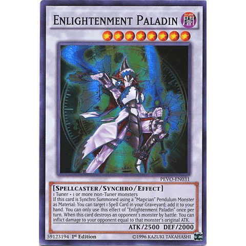 Enlightenment Paladin - PEVO-EN031 - Super Rare 1st Edition