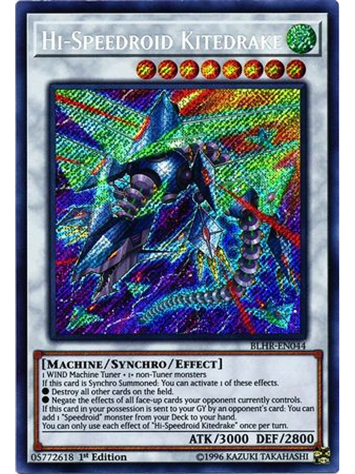 Hi-Speedroid Kitedrake - BLHR-EN044 - Secret Rare 1st Edition 1