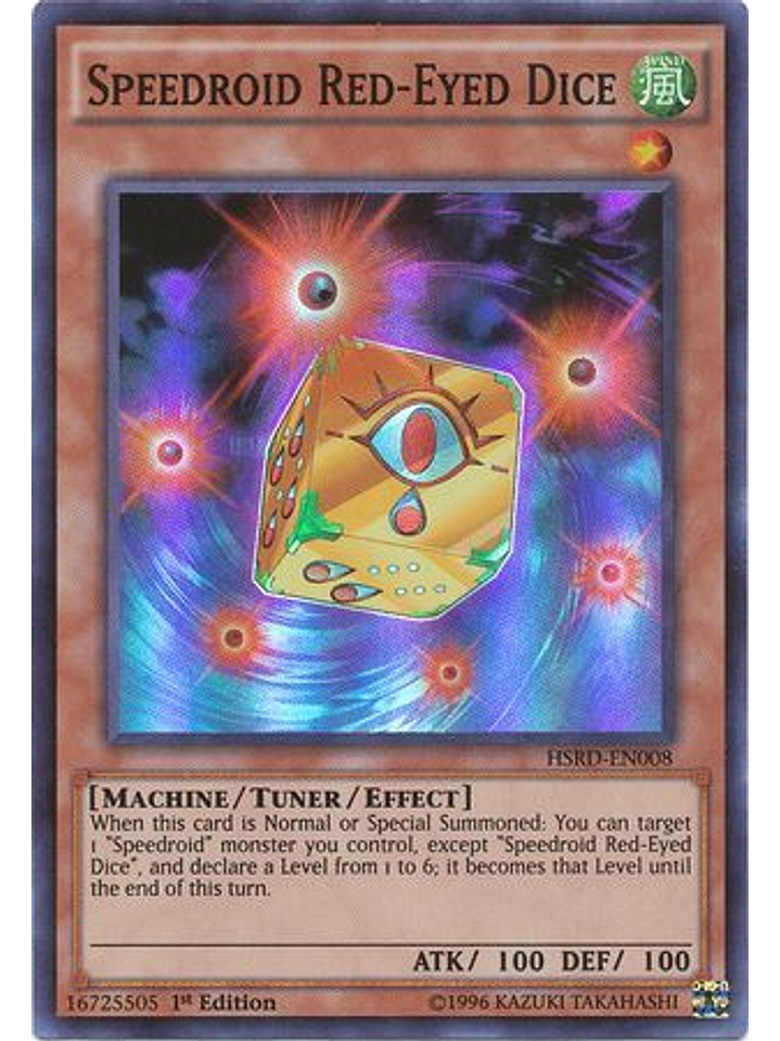 Speedroid Red-Eyed Dice - HSRD-EN008 - Super Rare 1st Edition 1