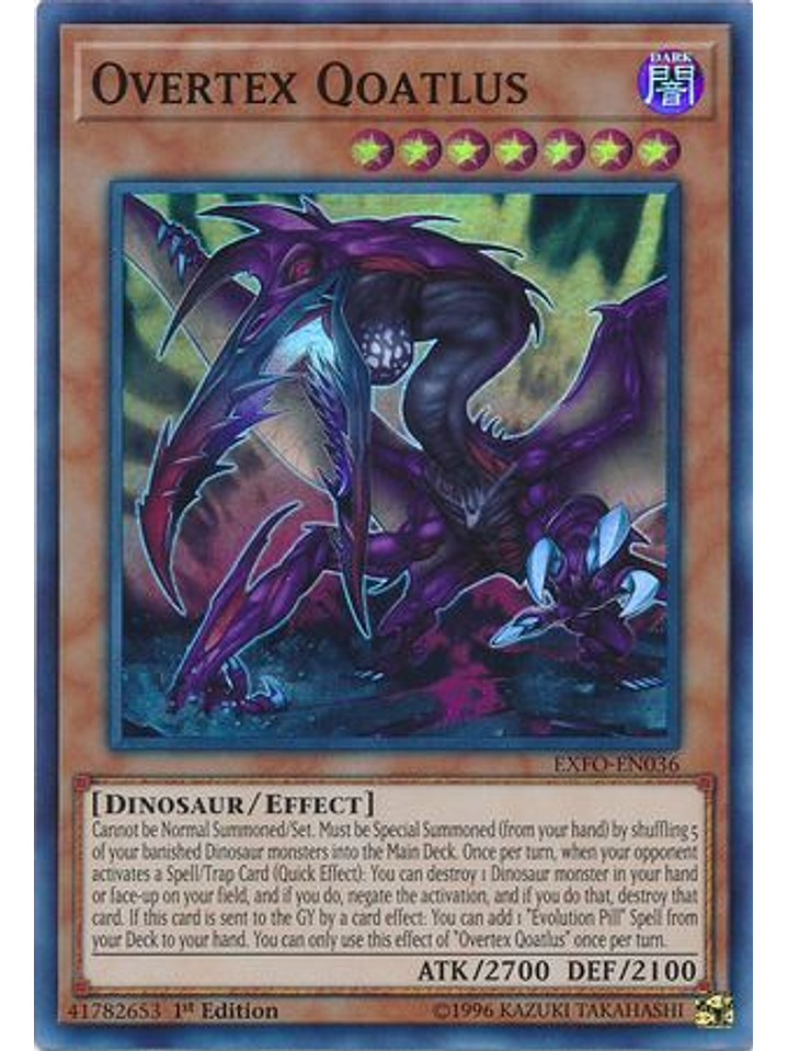Overtex Qoatlus - EXFO-EN036 - Super Rare 1st Edition 1
