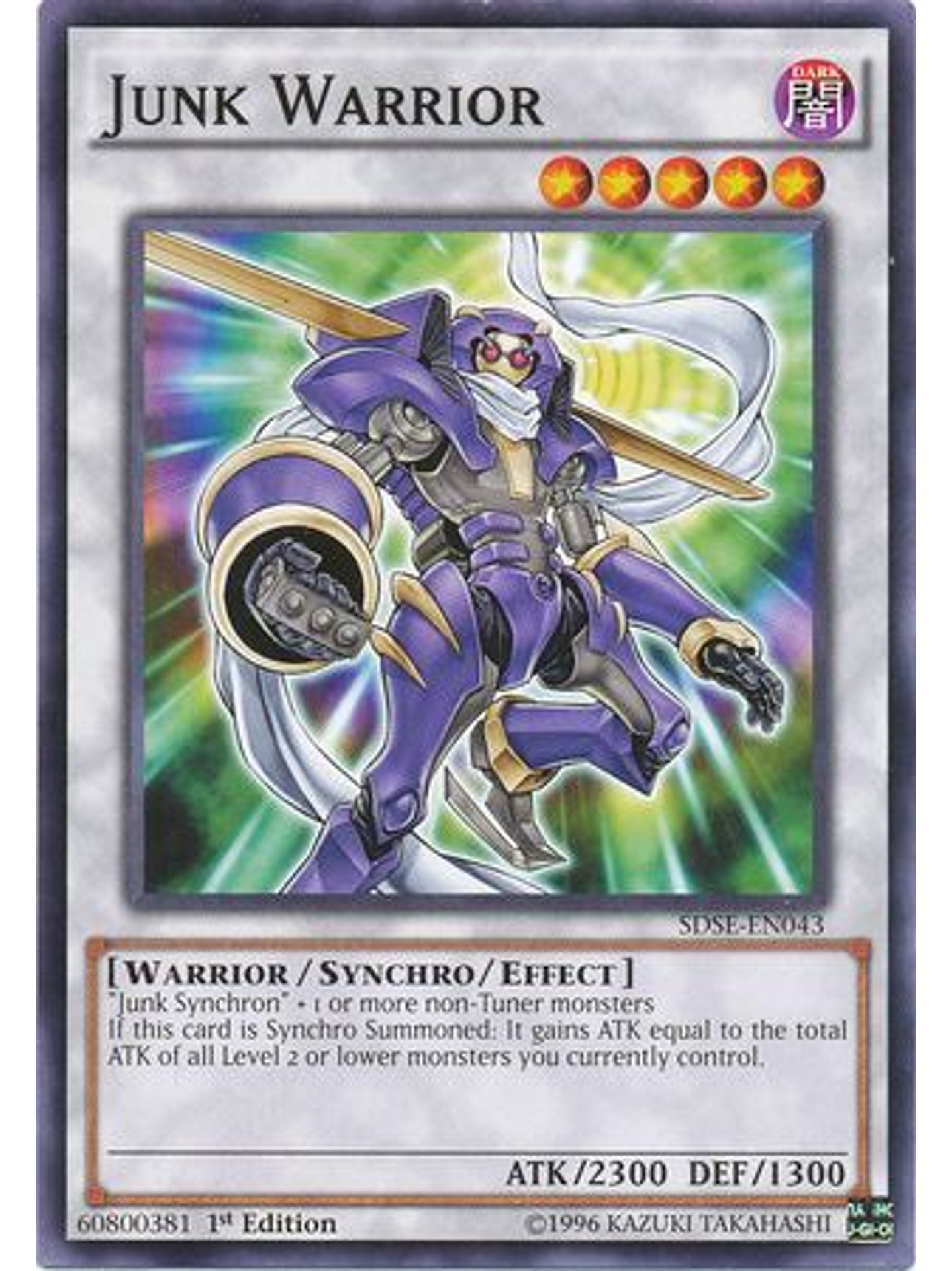 Junk Warrior - SDSE-EN043 - Common 1st Edition 1