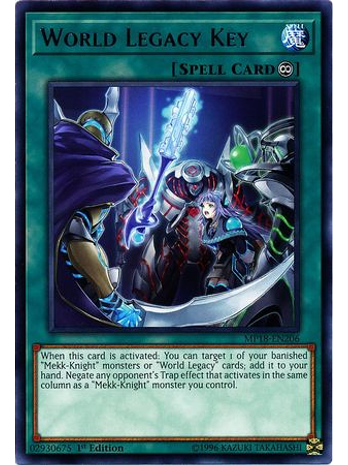 World Legacy Key - MP18-EN206 - Rare 1st Edition 1