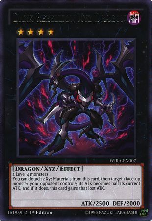 Dark Rebellion Xyz Dragon - WIRA-EN007 - Rare 1st Edition