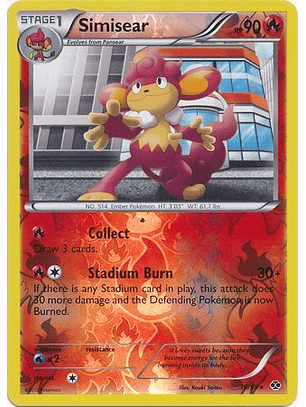 Simisear - 16/99 - Rare Reverse Holo