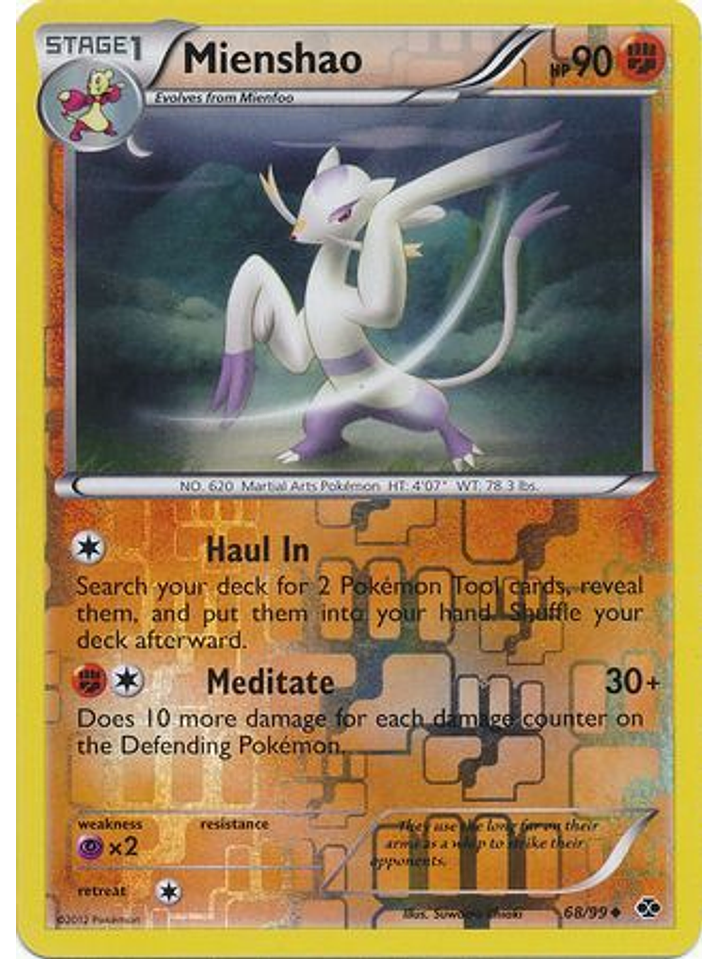 Mienshao - 68/99 - Uncommon Reverse Holo 1