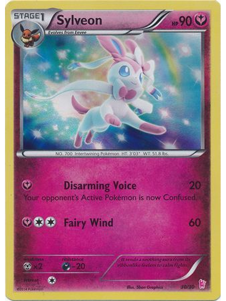 Sylveon - 30/30 - Sylveon Trainer Kit Holo 1