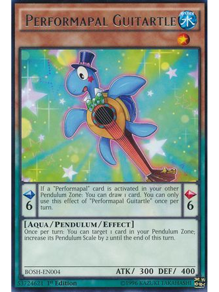 Performapal Guitartle - BOSH-EN004 - Rare 1st Edition 1