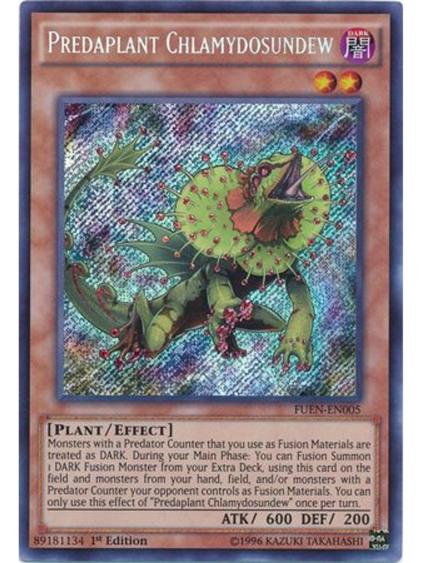 Predaplant Chlamydosundew - FUEN-EN005 - Secret Rare 1st Edition 1