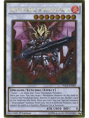 Ignister Prominence, the Blasting Dracoslayer - PGL3-EN062 - Gold Rare 1st Edition